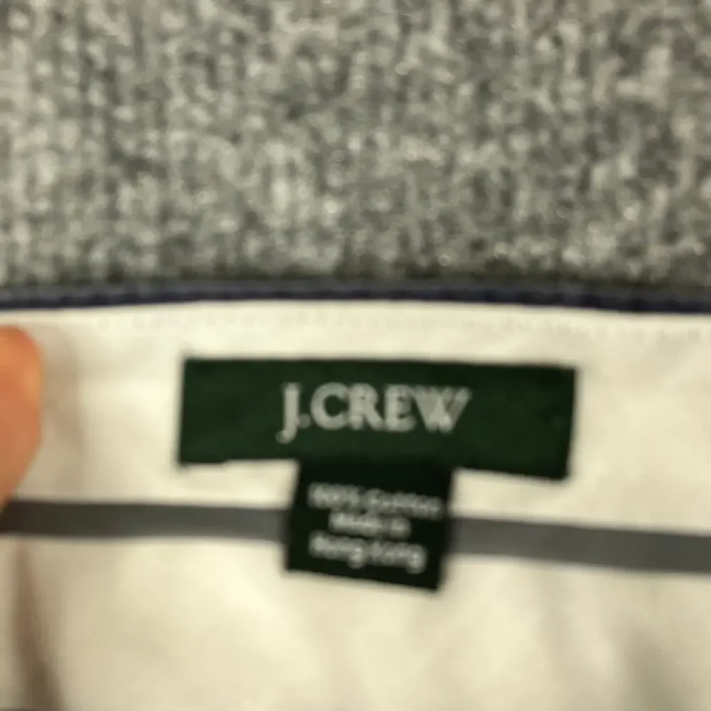 J.Crew Pants Mens 34x28 Navy Pinstripe 100% Cotton‎ Classic Straight Fit Slacks